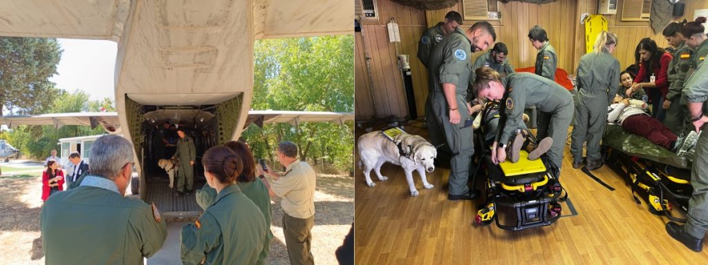 simulacro aeroevacuacion personas con discapacidad