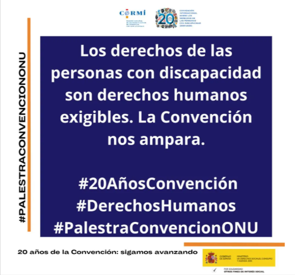 El CERMI lanza una campaña por los 20 años de la Convención de la ONU sobre los Derechos de Personas con Discapacidad